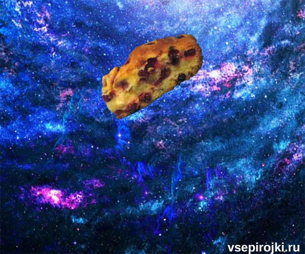 заливной пирог с клюквой фото