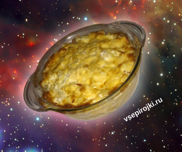 запеканка с курицей и помидорами